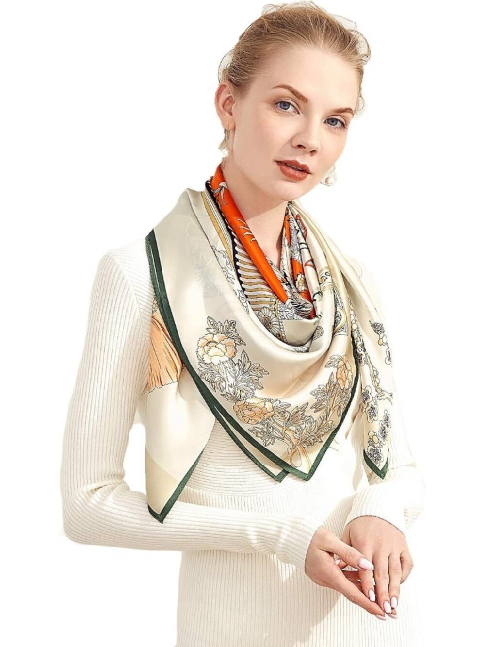 Luxurious 100% Silk Scarves - Extra-Large & XX-Large, Soft & Elegant Fashion